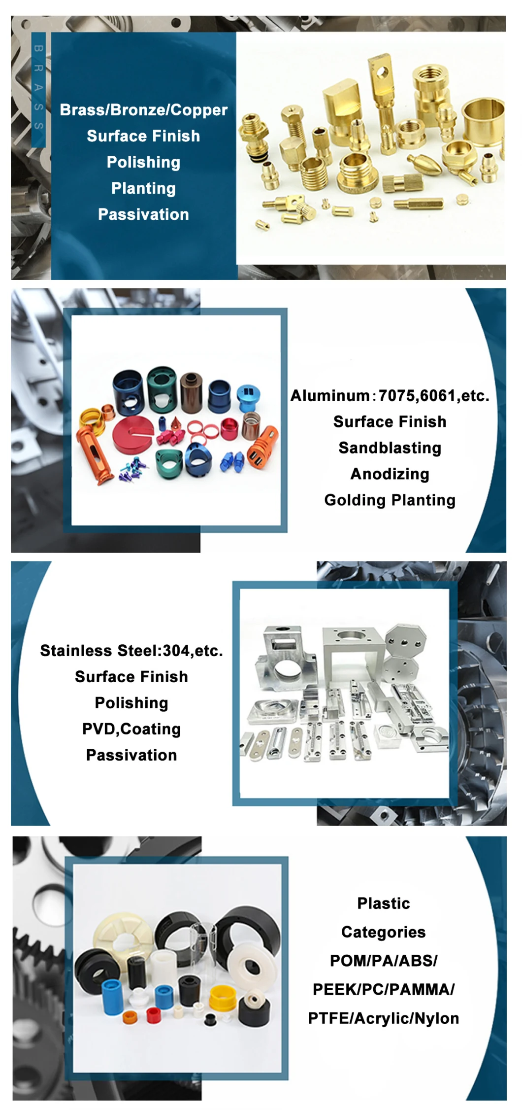 China Custom Lathe CNC Milling Processing Drawing OEM Precision Aluminum Alloy Parts